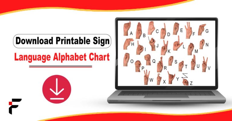 Printable Sign Language Alphabet Chart